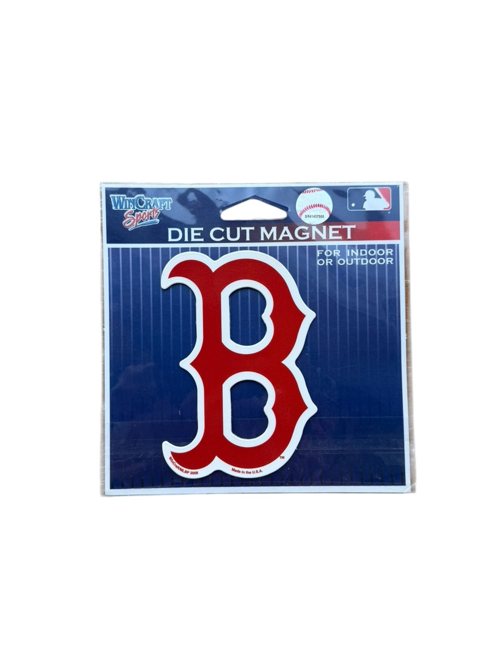 Wincraft MLB Boston Red Sox Magnet 3.5" B Logo Die-Cut Car Magnet